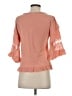 Tiny 100% Cotton Pink Orange 3/4 Sleeve Blouse Size S - photo 2