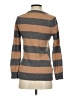 Society Stripes Brown Wool Pullover Sweater Size S - photo 2