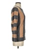 Society Stripes Brown Wool Pullover Sweater Size S - photo 4