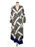 Red Herring Print Blue Casual Dress Size 14 - photo 1