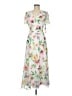 Kensie 100% Polyester Floral White Casual Dress Size 6 - photo 1