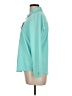 Swing Color Block Teal Long Sleeve Blouse Size L - photo 5