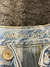 American Eagle Outfitters 100% Cotton Color Block Blue Jeans Size 4 - photo 7