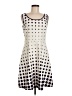 Studio One Polka Dots Ivory Casual Dress Size 6 - photo 1