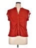 DR2 Orange Red Short Sleeve Blouse Size XL - photo 1