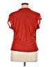 DR2 Orange Red Short Sleeve Blouse Size XL - photo 2