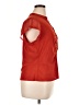 DR2 Orange Red Short Sleeve Blouse Size XL - photo 4