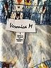 Veronica M. Print Blue Casual Pants Size L - photo 7