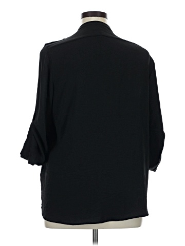 Calvin Klein 3/4 Sleeve Button-Down Shirt (view 2)