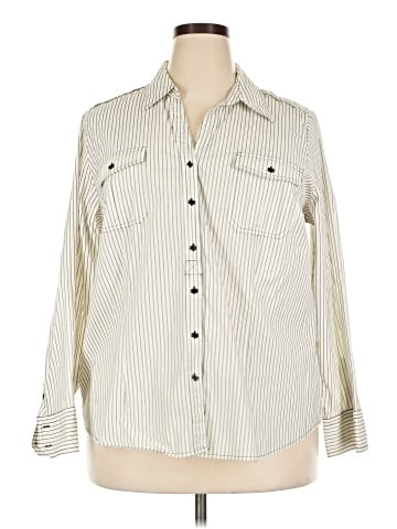 Lane Bryant Long Sleeve Button-Down Shirt (view 1)