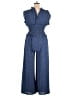Max Studio Hearts Blue Jumpsuit Size XL - photo 2
