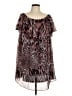 Jennifer Lopez 100% Polyester Animal Print Brown Cocktail Dress Size L - photo 1