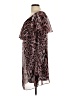 Jennifer Lopez 100% Polyester Animal Print Brown Cocktail Dress Size L - photo 5