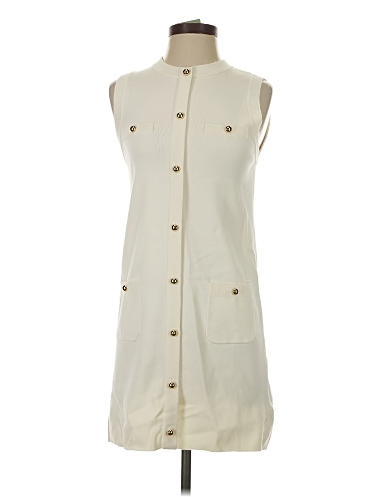 Pre-owned H&m Casual Dress In Ivory