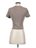 Express Gray Short Sleeve Top Size S - photo 2