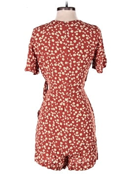 Madewell Wrap-Front Romper in Daisy Field (view 2)