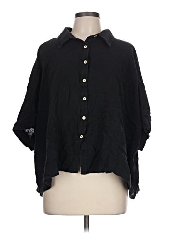 ee:some 3/4 Sleeve Button-Down Shirt (view 1)