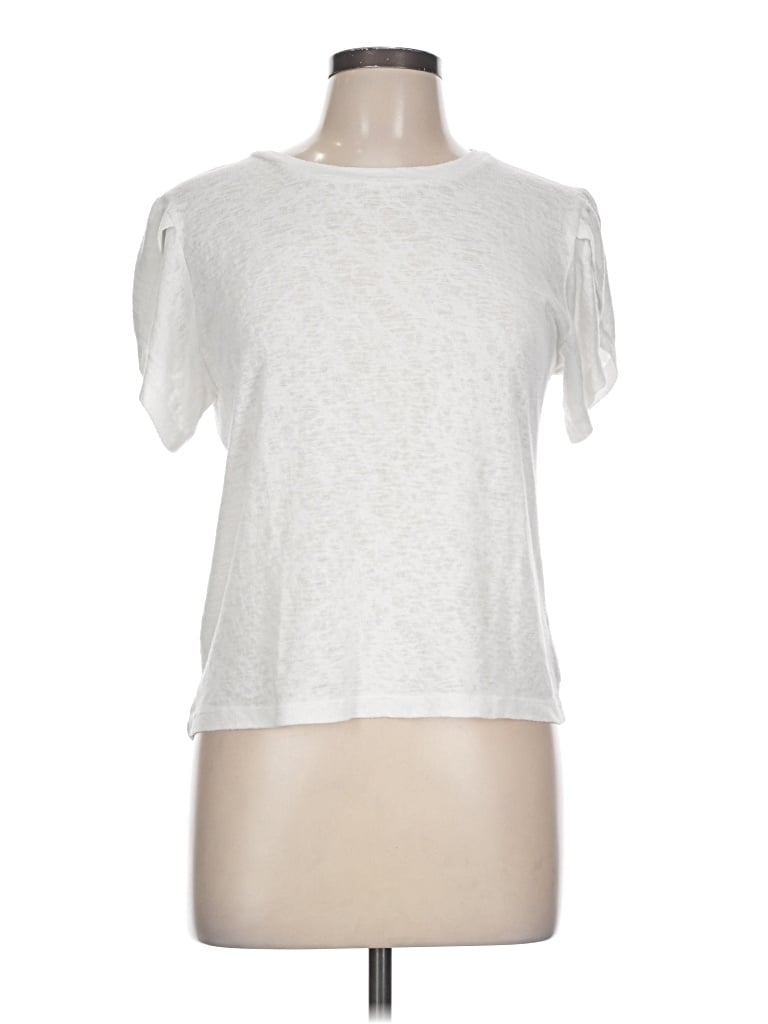 Pre-owned Lna Short Sleeve T-shirt In Ivory