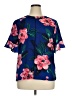 Banana Republic 100% Polyester Floral Blue Short Sleeve Blouse Size XL - photo 1