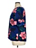 Banana Republic 100% Polyester Floral Blue Short Sleeve Blouse Size XL - photo 5
