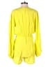 Motel 100% Viscose Solid Yellow Romper Size M - photo 2