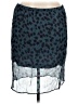 J.Crew 100% Cupro Animal Print Teal Casual Skirt Size XL - photo 1