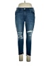 Express Color Block Blue Jeans Size 14 - photo 1