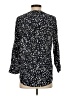 Amour Vert 100% Silk Animal Print Black 3/4 Sleeve Silk Top Size S - photo 2