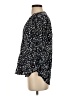 Amour Vert 100% Silk Animal Print Black 3/4 Sleeve Silk Top Size S - photo 5