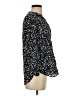 Amour Vert 100% Silk Animal Print Black 3/4 Sleeve Silk Top Size S - photo 4