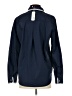 Glam Chevron-herringbone Blue Long Sleeve Blouse Size S - photo 2