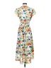 WAYF Floral Ivory Casual Dress Size S - photo 2