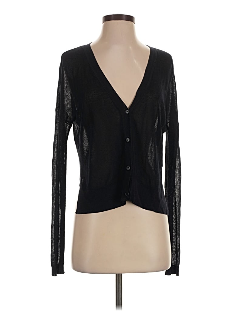 Pre-owned Theory Cardigan Sweater In Black