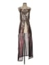 Venus 100% Polyester Metallic Silver Cocktail Dress Size XS - photo 1