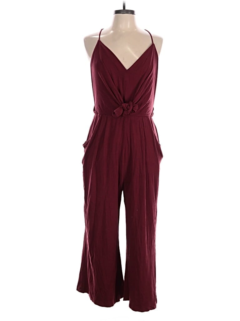 Pre-owned Moulinette Soeurs Jumpsuit In Burgundy