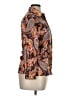 Unbranded 100% Polyester Paisley Orange Long Sleeve Blouse Size 15 - 16 - photo 4