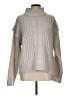 Time and Tru 100% Recycled Polyester Tan Gray Turtleneck Sweater Size L - photo 1