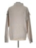 Time and Tru 100% Recycled Polyester Tan Gray Turtleneck Sweater Size L - photo 2