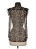French Connection 100% Polyester Animal Print Black Sleeveless Blouse Size 6 - photo 2