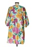 Unbranded 100% Polyester Tropical Yellow Casual Dress Size S - photo 2