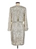 Eliza J Metallic Silver Cocktail Dress Size 8 - photo 2