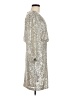 Eliza J Metallic Silver Cocktail Dress Size 8 - photo 4