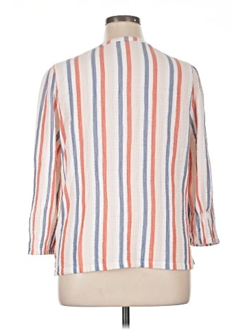 Caslon 3/4 Sleeve Blouse (view 2)