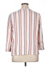 Caslon 100% Cotton Stripes White 3/4 Sleeve Blouse Size XL - photo 2