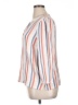Caslon 100% Cotton Stripes White 3/4 Sleeve Blouse Size XL - photo 5