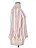 Caslon 100% Cotton Stripes White 3/4 Sleeve Blouse Size XL - photo 4