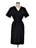 Brass Solid Black Casual Dress Size M - photo 1