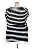 emerald Stripes Black Sleeveless T-Shirt Size 3X - photo 2