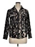 L'Agence 100% Silk Animal Print Black Long Sleeve Silk Top Size XL (4) - photo 1