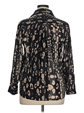 L'Agence Long Sleeve Silk Top (view 2)